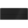 Dulap baie Mexen Orio 120 cm cu chiuvetă Otis, 2 sertare, negru mat - 91A10-12047-2-BFF71-W18M71