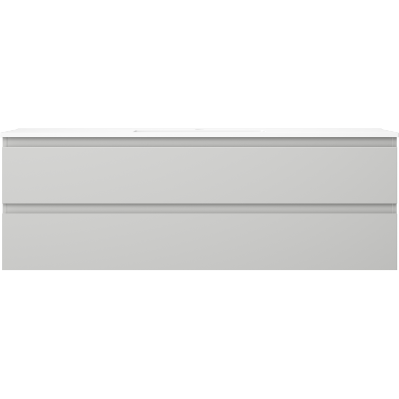 Mexen Orio dulap baie 140 cm cu lavoar Otis, 2 sertare, gri mat/alb mat - 91A10-14047-2-BFF62-W18M01