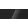 Mexen Orio dulap baie 140 cm cu chiuvetă Otis, 2 sertare, negru lucios/negru mat - 91A10-14047-2-BFF70-W18M71