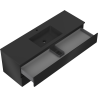 Mexen Orio dulap baie 140 cm cu lavoar Otis, 2 sertare, negru mat - 91A10-14047-2-BFF71-W18M71
