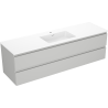 Mexen Orio dulap baie 160 cm cu lavoar Otis, 2 sertare, gri mat/alb mat - 91A10-16047-2-BFF62-W18M01