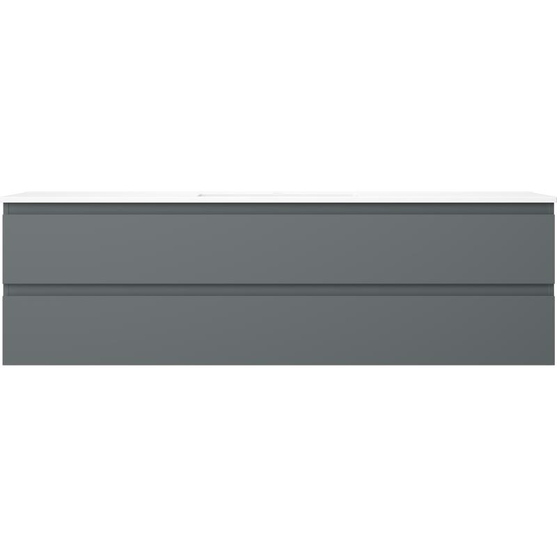 Mexen Orio dulap baie 160 cm cu chiuvetă Otis, 2 sertare, grafit mat/alb mat - 91A10-16047-2-BFF66-W18M01