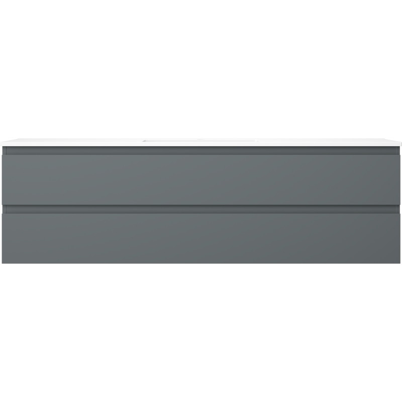 Mexen Orio dulap de baie 160 cm cu lavoar Otis, 2 sertare, grafit mat/alb mat - 91A10-16047-2-BFF66-W18M01