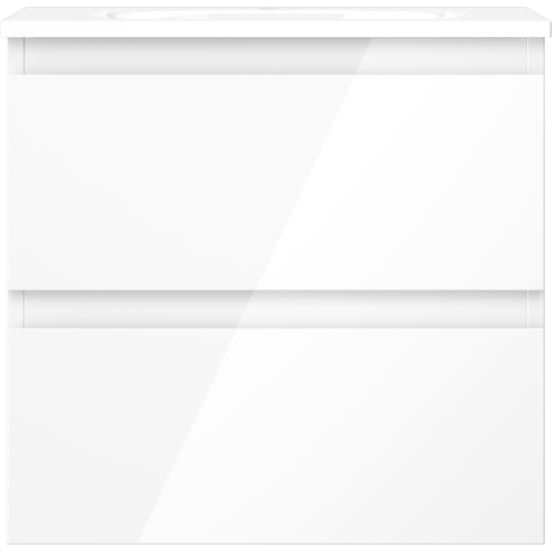 Mexen Orio dulap de baie 50 cm cu lavoar Vela, 2 sertare, alb lucios - 91A10-05047-2-BFF00-W23M00