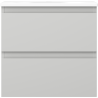 Mexen Orio dulap baie 50 cm cu chiuvetă Vela, 2 sertare, gri mat/alb mat - 91A10-05047-2-BFF62-W23M01