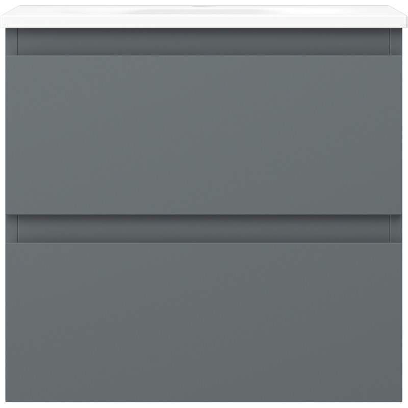 Mexen Orio dulap de baie de 50 cm cu chiuvetă Vela, 2 sertare, gri mat/alb mat - 91A10-05047-2-BFF66-W23M01