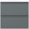 Mexen Orio dulap de baie de 50 cm cu chiuvetă Vela, 2 sertare, gri mat/alb mat - 91A10-05047-2-BFF66-W23M01