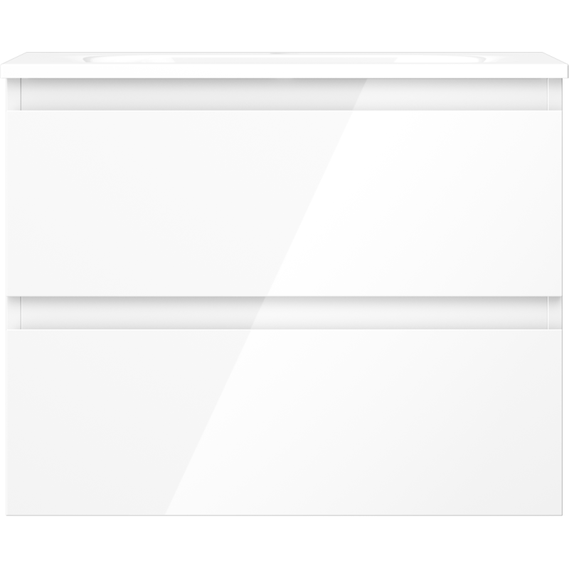 Mexen Orio dulap baie 60 cm cu lavoar Vela, 2 sertare, alb lucios - 91A10-06047-2-BFF00-W23M00