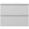 Mexen Orio dulap baie 60 cm cu chiuvetă Vela, 2 sertare, gri mat/alb mat - 91A10-06047-2-BFF62-W23M01