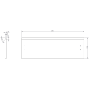 Mexen Orio dulap baie 60 cm cu lavoar Vela, 2 sertare, gri mat/alb mat - 91A10-06047-2-BFF62-W23M01