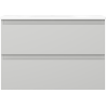 Mexen Orio dulap baie 70 cm cu lavoar Vela, 2 sertare, gri mat/alb mat - 91A10-07047-2-BFF62-W23M01