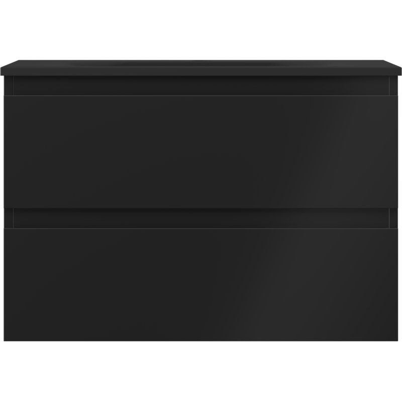 Mexen Orio dulap baie 70 cm cu lavoar Vela, 2 sertare, negru mat - 91A10-07047-2-BFF71-W23M71