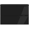 Mexen Orio dulap baie 70 cm cu lavoar Vela, 2 sertare, negru mat - 91A10-07047-2-BFF71-W23M71