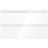 Mexen Orio dulap baie 80 cm cu chiuvetă Vela, 2 sertare, alb lucios - 91A10-08047-2-BFF00-W23M00