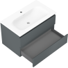 Mexen Orio dulap baie 80 cm cu chiuvetă Vela, 2 sertare, grafit mat/alb mat - 91A10-08047-2-BFF66-W23M01