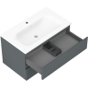 Mexen Orio dulap baie 80 cm cu chiuvetă Vela, 2 sertare, grafit mat/alb mat - 91A10-08047-2-BFF66-W23M01