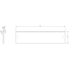 Mexen Orio dulap baie 80 cm cu lavoar Vela, 2 sertare, negru mat - 91A10-08047-2-BFF71-W23M71