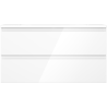 Mexen Orio dulap baie 90 cm cu lavoar Vela, 2 sertare, alb lucios - 91A10-09047-2-BFF00-W23M00