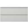 Mexen Orio 90 cm-es fürdőszobaszekrény Vela mosdóval, 2 fiókos, szürke matt/fehér matt - 91A10-09047-2-BFF62-W23M01