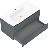 Mexen Orio dulap de baie 90 cm cu lavoar Vela, 2 sertare, grafit mat/alb mat - 91A10-09047-2-BFF66-W23M01