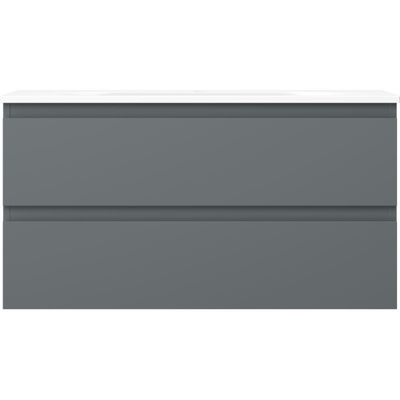 Mexen Orio dulap de baie 90 cm cu lavoar Vela, 2 sertare, grafit mat/alb mat - 91A10-09047-2-BFF66-W23M01