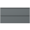 Mexen Orio dulap baie 90 cm cu lavoar Vela, 2 sertare, grafit mat/alb mat - 91A10-09047-2-BFF66-W23M01