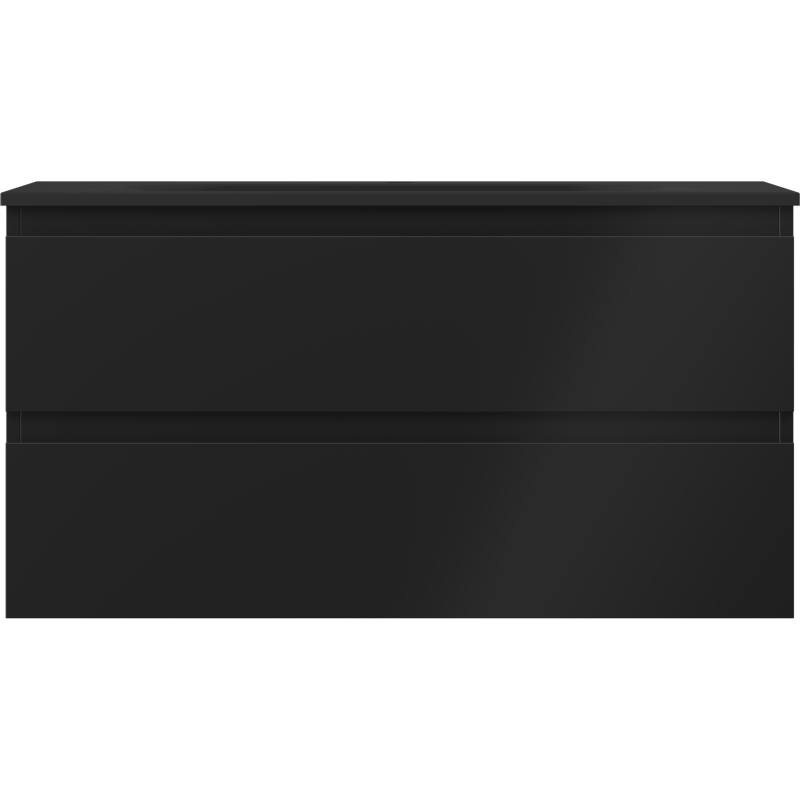 Mexen Orio dulap baie 90 cm cu chiuvetă Vela, 2 sertare, negru mat - 91A10-09047-2-BFF71-W23M71