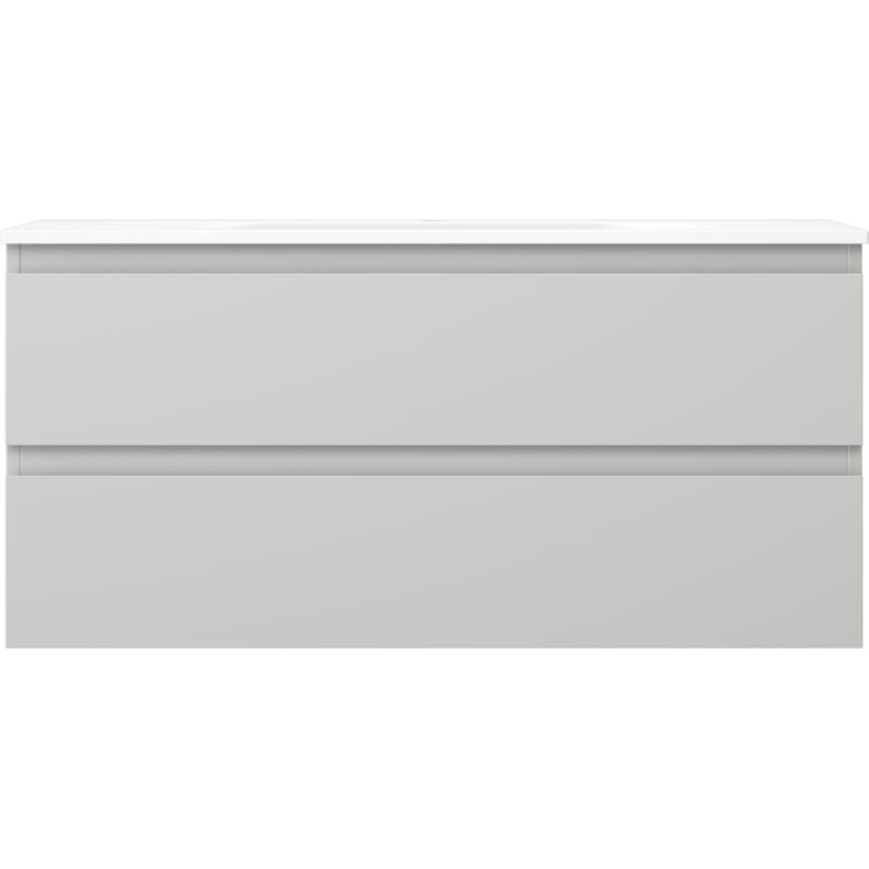 Mexen Orio dulap baie 100 cm cu chiuvetă Vela, 2 sertare, gri mat/alb mat - 91A10-10047-2-BFF62-W23M01