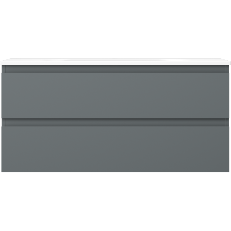 Mexen Orio dulap baie 100 cm cu chiuvetă Vela, 2 sertare, grafit mat/alb mat - 91A10-10047-2-BFF66-W23M01