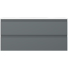 Mexen Orio dulap baie 100 cm cu chiuvetă Vela, 2 sertare, grafit mat/alb mat - 91A10-10047-2-BFF66-W23M01