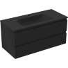 Mexen Orio dulap baie 100 cm cu lavoar Vela, 2 sertare, negru mat - 91A10-10047-2-BFF71-W23M71