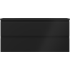 Mexen Orio dulap baie 100 cm cu lavoar Vela, 2 sertare, negru mat - 91A10-10047-2-BFF71-W23M71