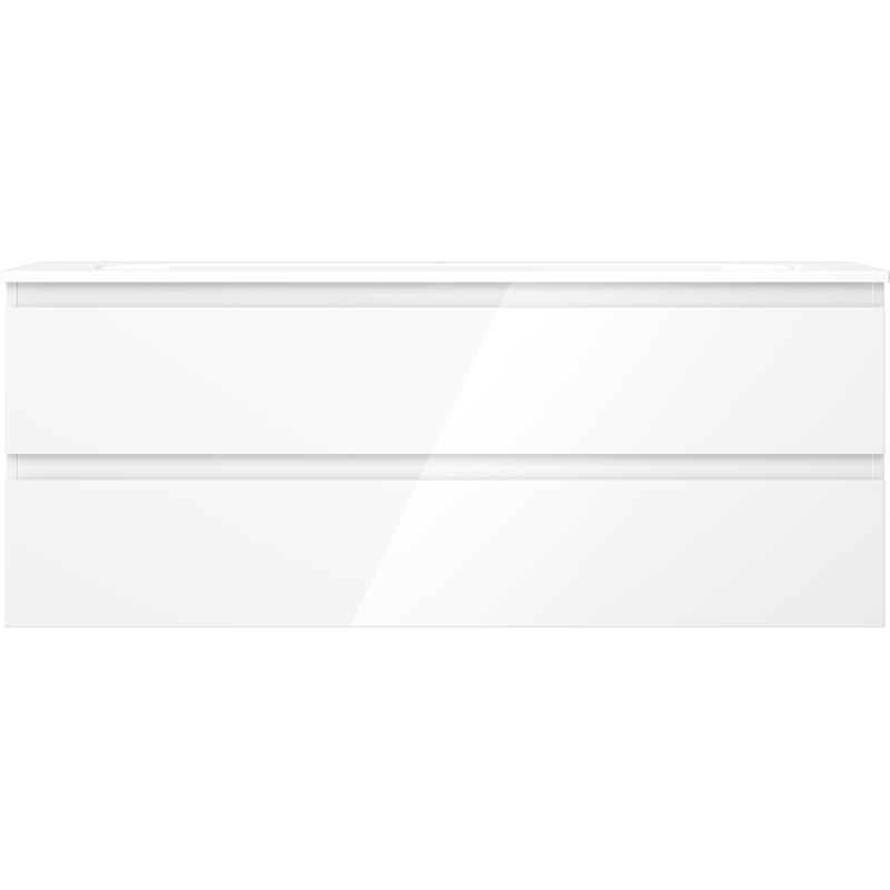 Mexen Orio dulap baie 120 cm cu lavoar Vela, 2 sertare, alb lucios - 91A10-12047-2-BFF00-W23M00