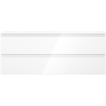 Mexen Orio fürdőszobai szekrény 120 cm mosdóval Vela, 2 fiók, fehér fényes - 91A10-12047-2-BFF00-W23M00