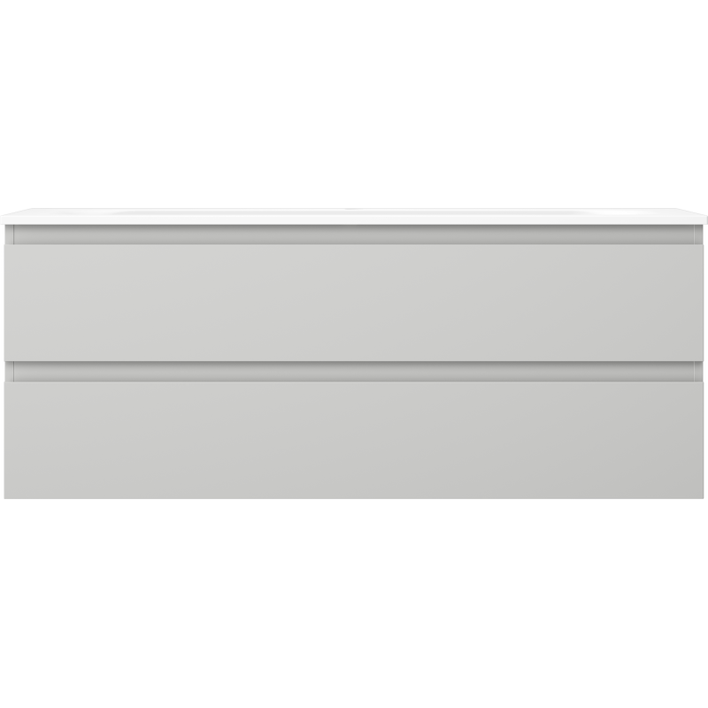 Mexen Orio dulap baie 120 cm cu lavoar Vela, 2 sertare, gri mat/alb mat - 91A10-12047-2-BFF62-W23M01