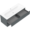 Mexen Orio 120 cm-es fürdőszobaszekrény Vela mosdóval, 2 fiók, grafit matt/fehér matt - 91A10-12047-2-BFF66-W23M01