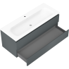 Mexen Orio dulap băi 120 cm cu lavoar Vela, 2 sertare, grafit mat/alb mat - 91A10-12047-2-BFF66-W23M01