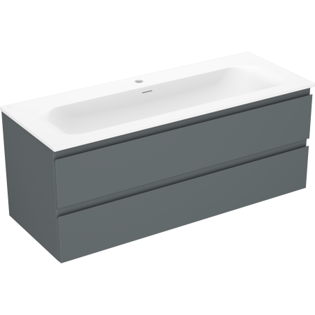 Mobilier pentru baie Mexen Orio 120 cm cu lavoar Vela, 2 sertare, grafit mat/alb mat - 91A10-12047-2-BFF66-W23M01
