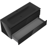 Mexen Orio dulap de baie 120 cm cu lavoar Vela, 2 sertare, negru lucios/negru mat - 91A10-12047-2-BFF70-W23M71
