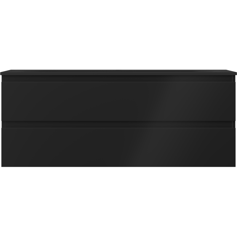 Mexen Orio dulap baie 120 cm cu chiuvetă Vela, 2 sertare, negru mat - 91A10-12047-2-BFF71-W23M71