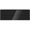 Mexen Orio dulap baie 140 cm cu lavoar Vela, 2 sertare, negru lucios/negru mat - 91A10-14047-2-BFF70-W23M71
