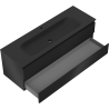 Mexen Orio dulap baie 140 cm cu lavoar Vela, 2 sertare, negru mat - 91A10-14047-2-BFF71-W23M71