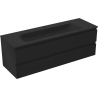 Mexen Orio dulap baie 140 cm cu lavoar Vela, 2 sertare, negru mat - 91A10-14047-2-BFF71-W23M71
