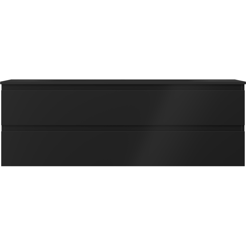 Mexen Orio dulap baie 140 cm cu lavoar Vela, 2 sertare, negru mat - 91A10-14047-2-BFF71-W23M71