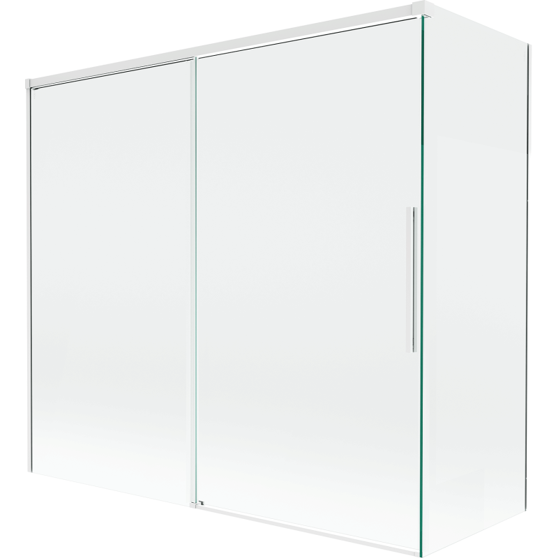 Mexen Rox paravan de duș 2-panouri glisante 170 + 80 x 150 cm, transparent, alb - 8C9-170-080-20-00