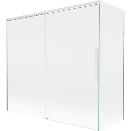 Mexen Rox paravan de duș 2-panouri glisante 170 + 80 x 150 cm, transparent, alb - 8C9-170-080-20-00