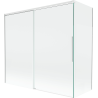 Mexen Rox paravan de duș 2-panouri glisante 170 + 80 x 150 cm, transparent, alb - 8C9-170-080-20-00