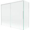 Paravan de duș Mexen Rox cu 2 aripi glisante 180 + 80 x 150 cm, transparent, alb - 8C9-180-080-20-00