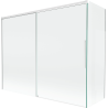 Mexen Rox paravan de cadă, 2-panouri culisante 190 + 80 x 150 cm, transparent, alb - 8C9-190-080-20-00