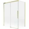 Paravan cadă de baie Mexen Rox cu 2 aripi glisante 120 + 70 x 150 cm, transparent, auriu - 8C9-120-070-50-00